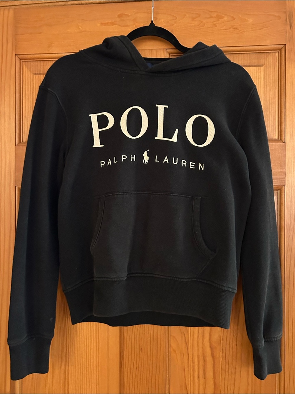 Polo by Ralph Lauren Women’s Black Logo Hoodie Sweatshirt